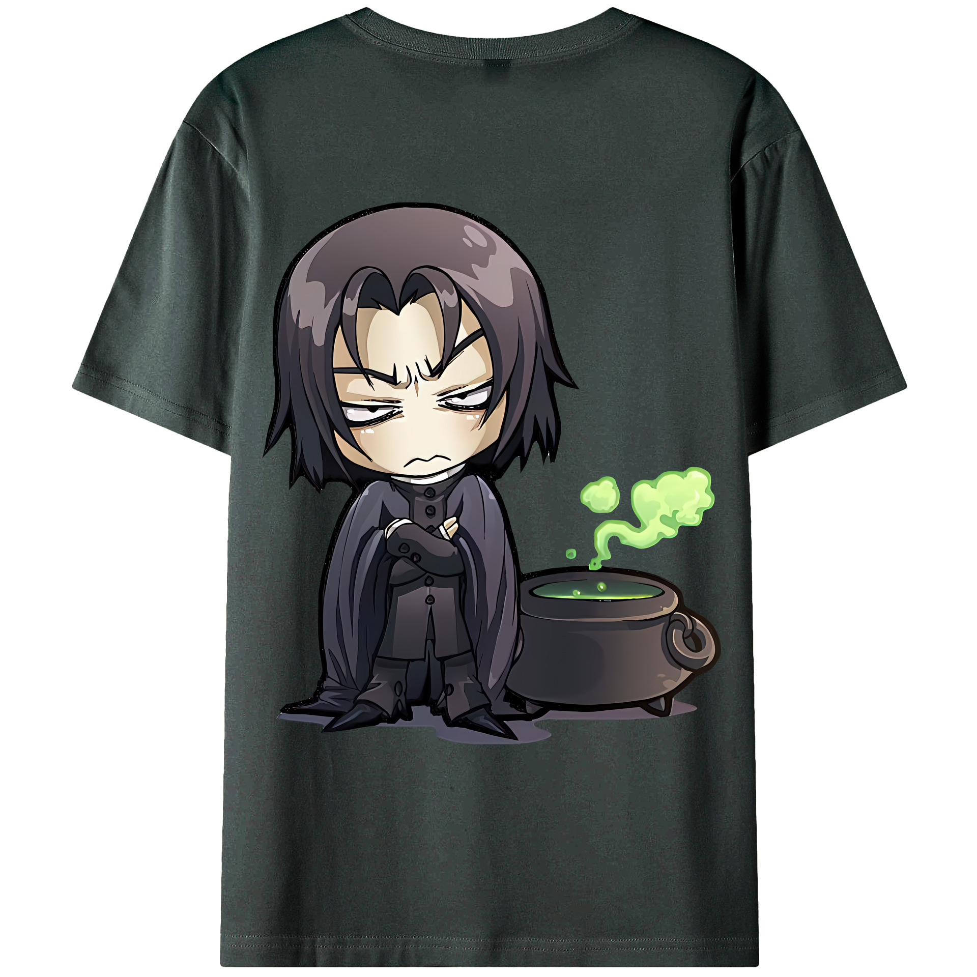 （画像用） Harry Potter ハリー・ポッターシリーズ 綿100％ メンズ半袖Tシャツ（バックプリント） 通気性